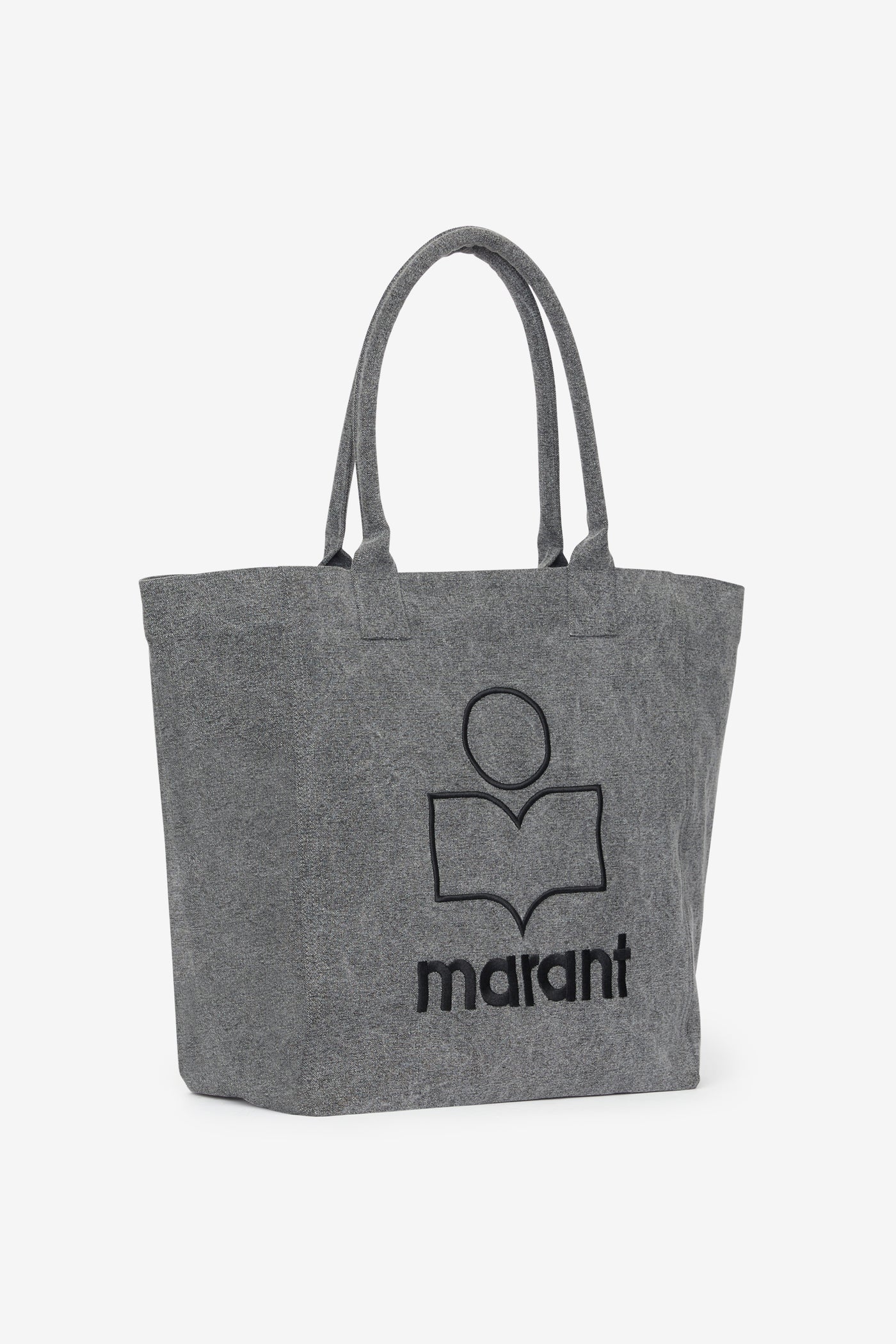 Yenky washed cotton logo tote bag - Gray - Woman - 3