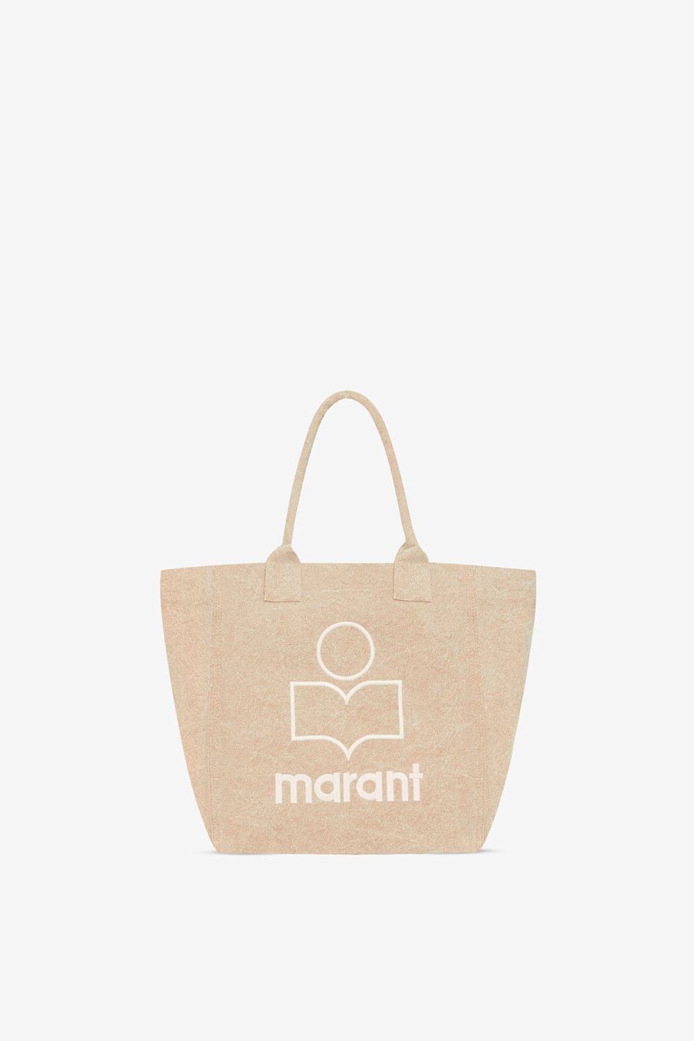 Bolso small yenky de algodón lavado con logotipo - Beige - Woman - 1