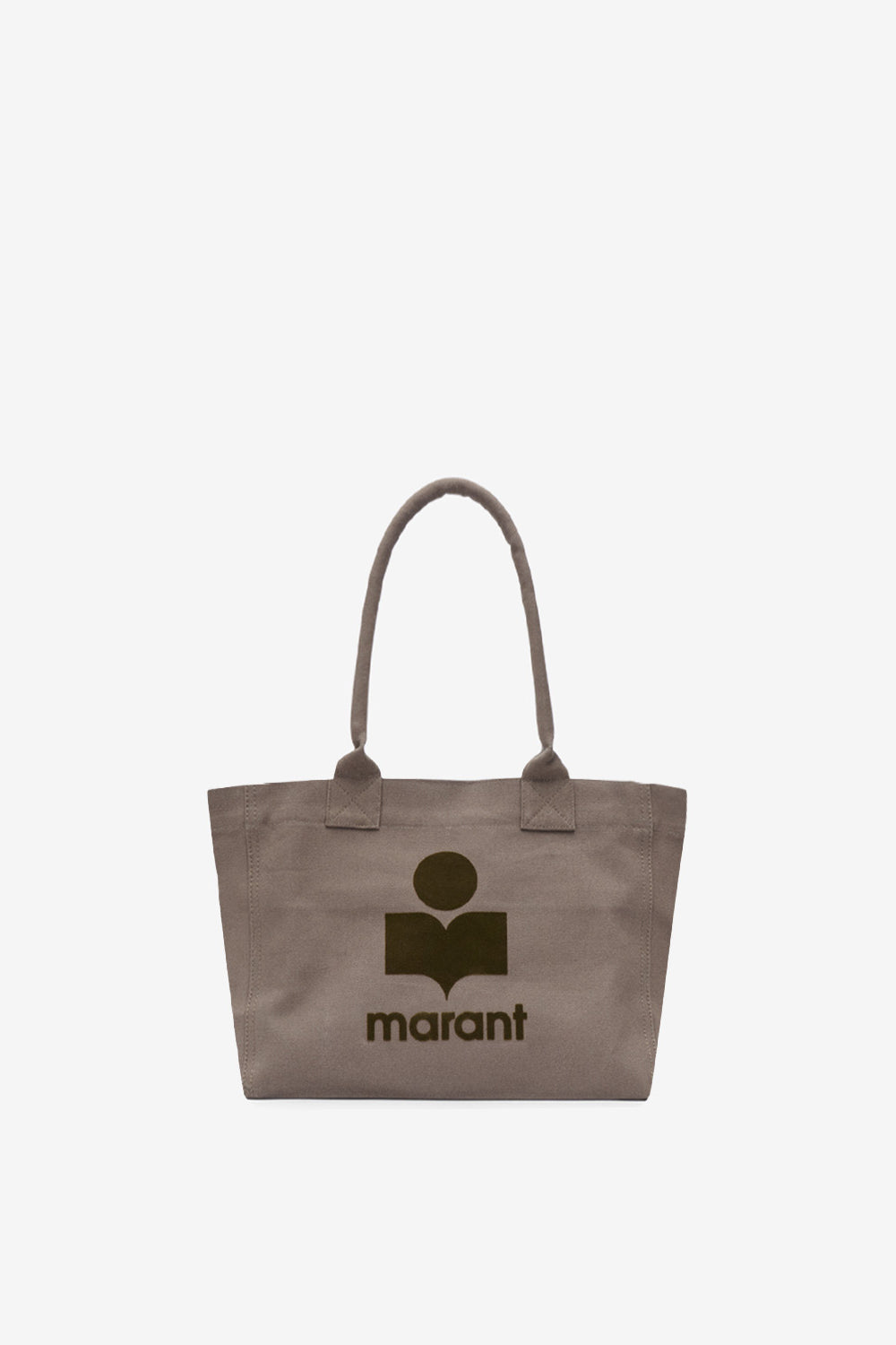 Bolso de algodón lavado con logotipo yenky zipped - Caqui - Woman - 1