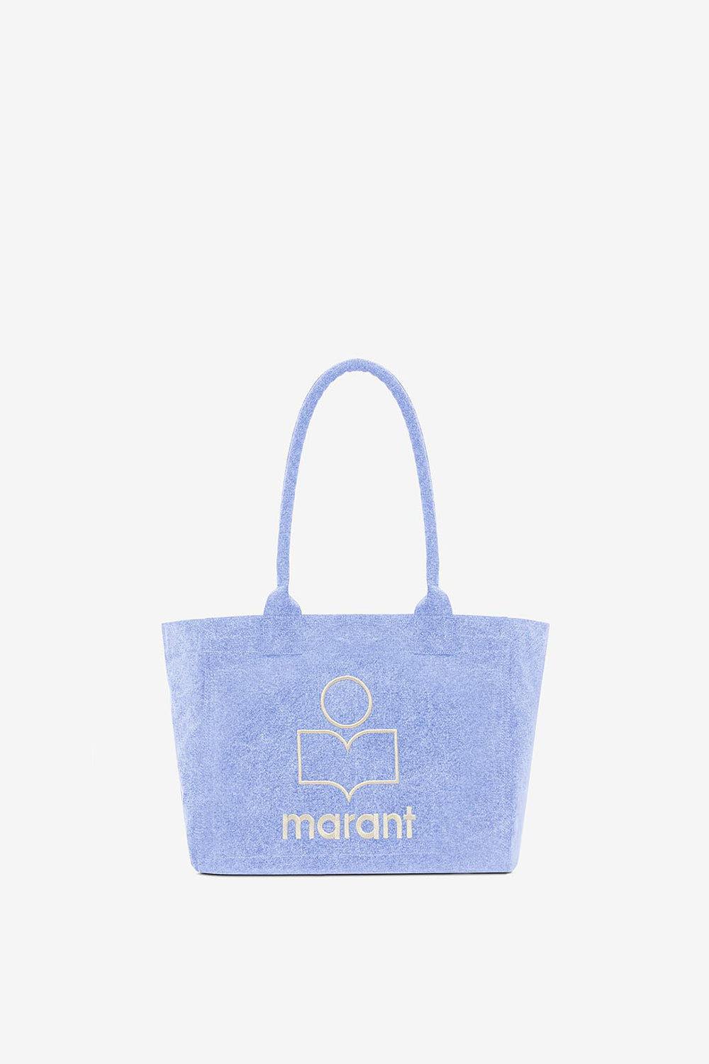 Einkaufstasche yenky zipped mit logo aus verwaschener baumwolle - Blau - Woman - 1