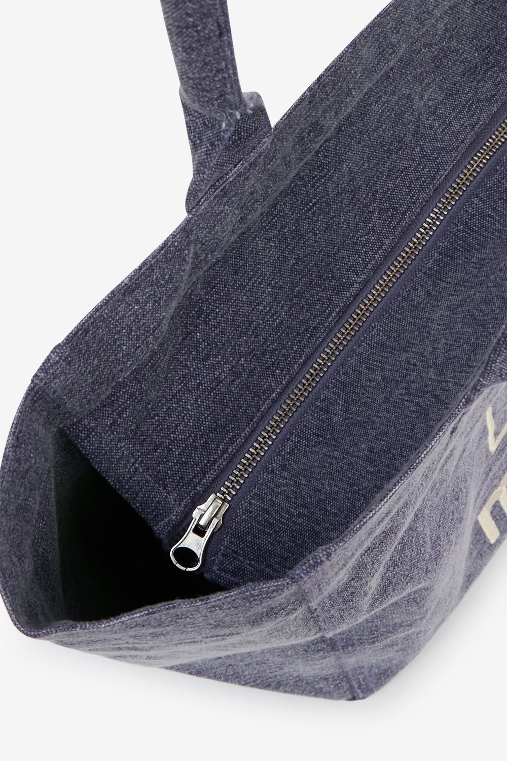 Sac cabas yenky zipped en toile de coton - Faded purple - Woman - 4