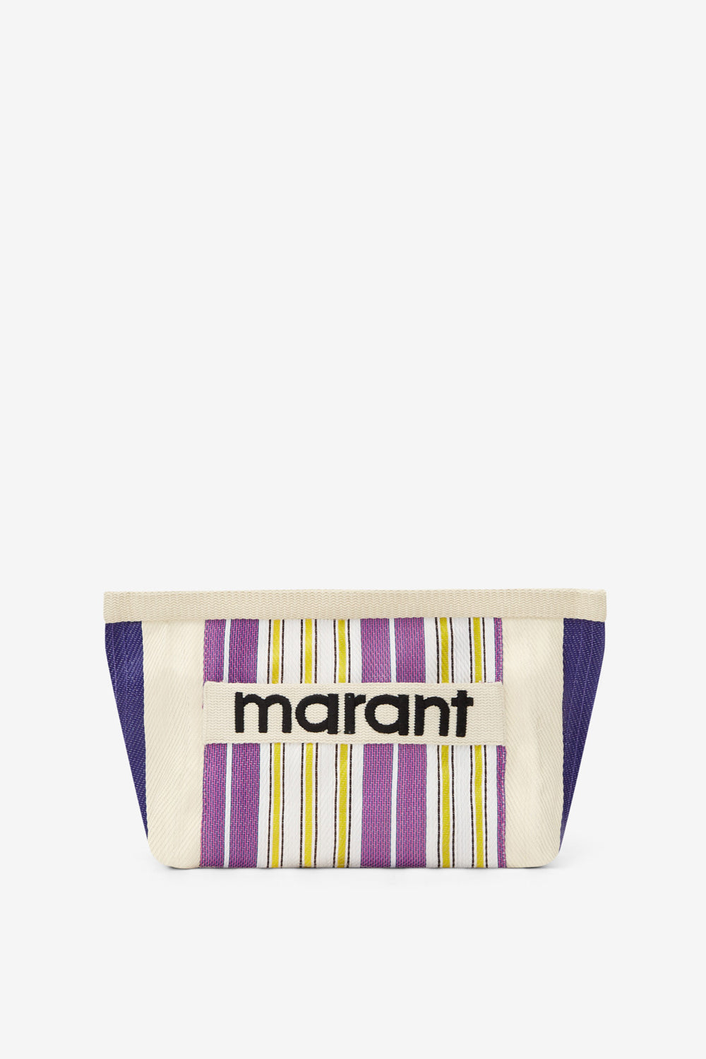 Pochette powden in nylon a righe - Multicolore - Woman - 1