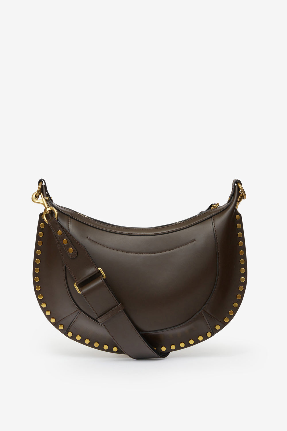 Naoko studded leather bag - Dark brown - Woman - 3