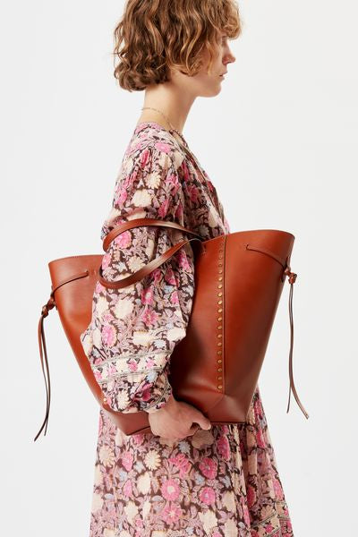 Tote bag oskan aus leder - Cognac - Woman - 2