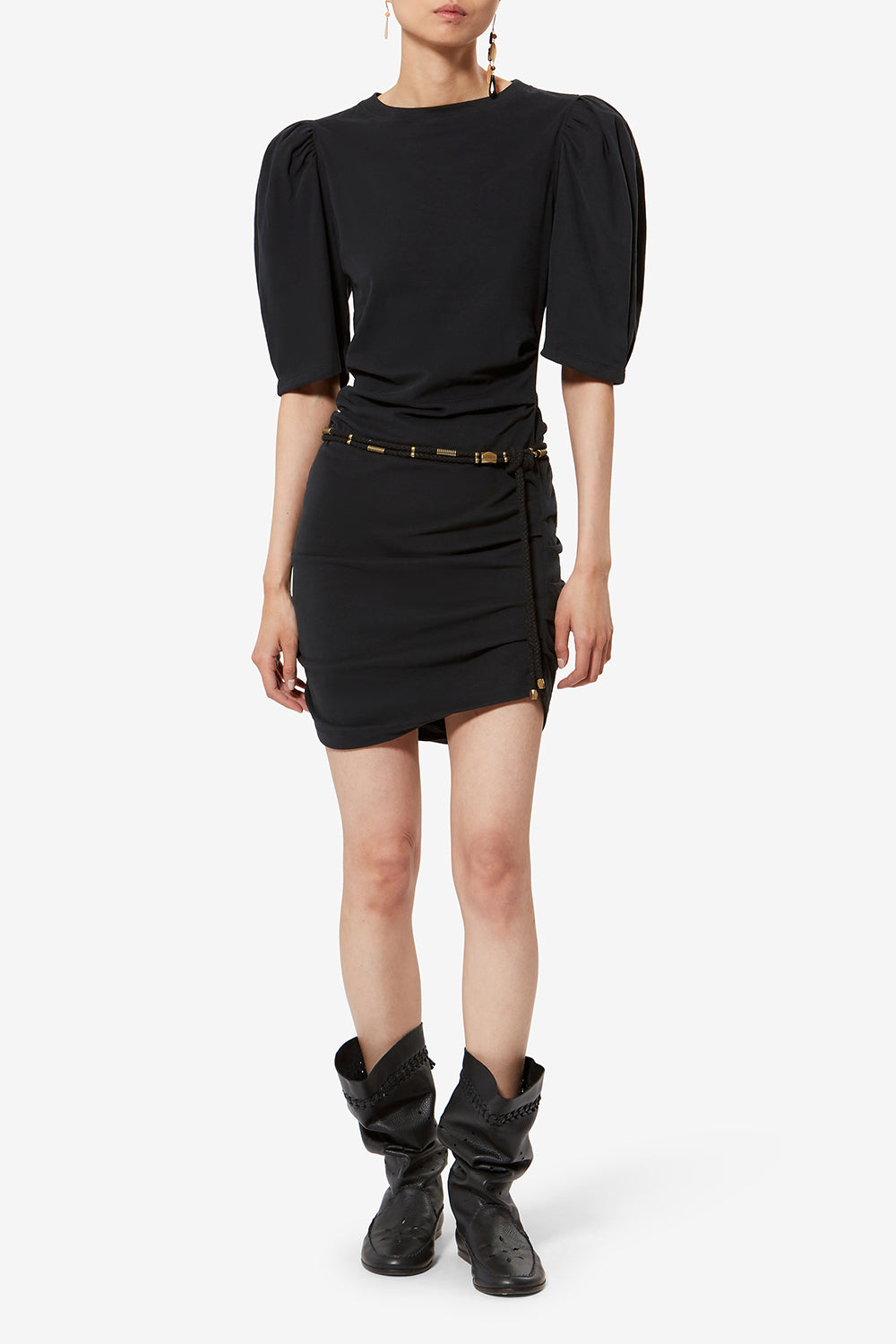 Mylda 유기농 코튼 드레스 - 검은색 - Woman - 2