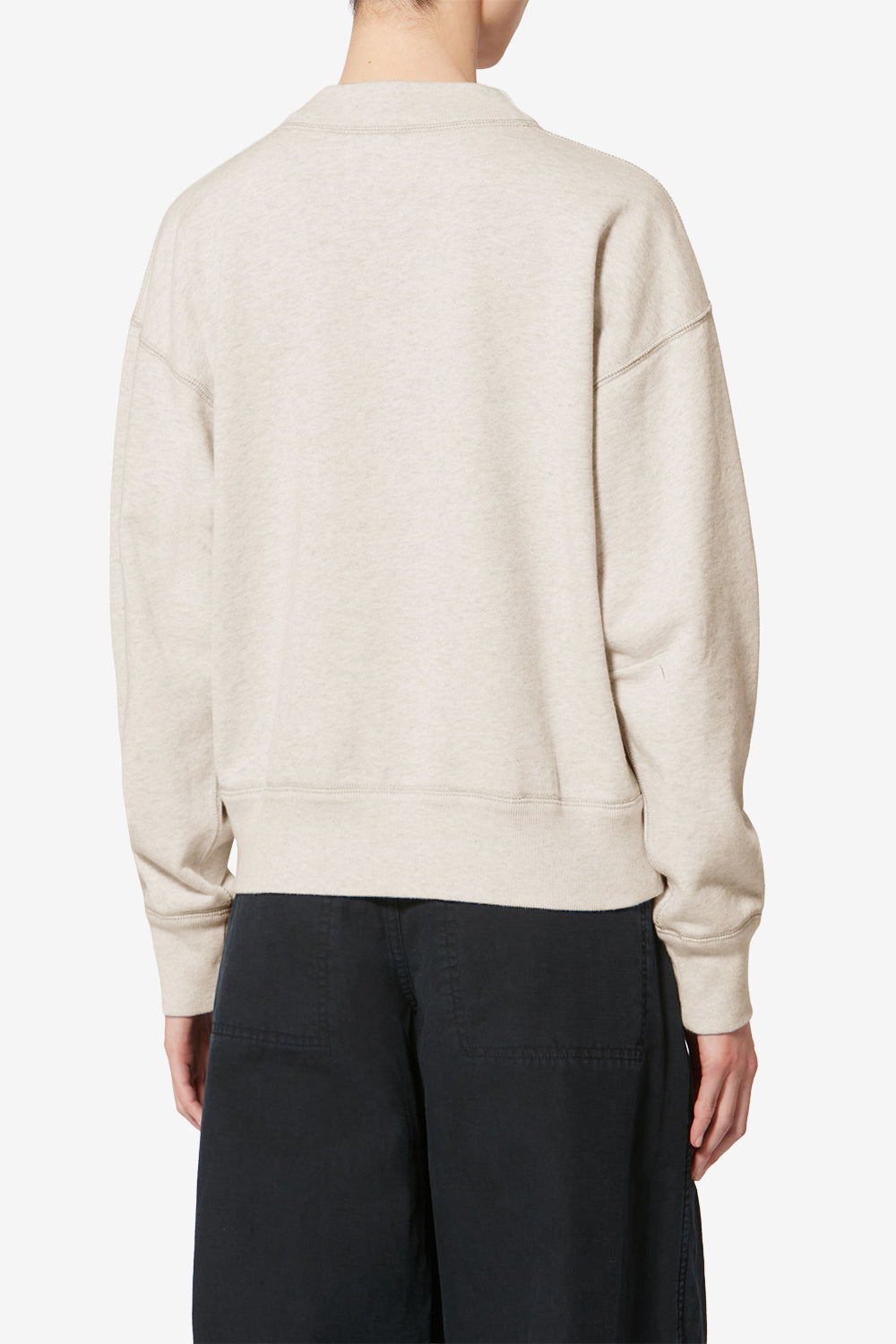 Sweatshirt en coton à logo mody - Écru - Woman - 5