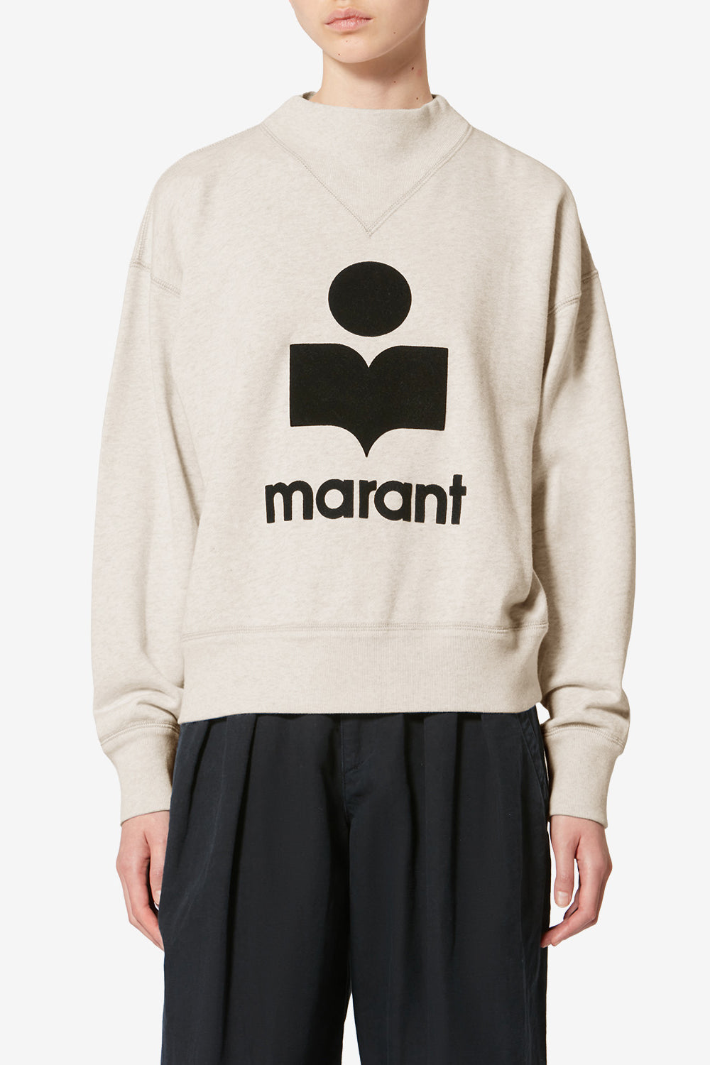 Sweatshirt en coton à logo mody - Écru - Woman - 4