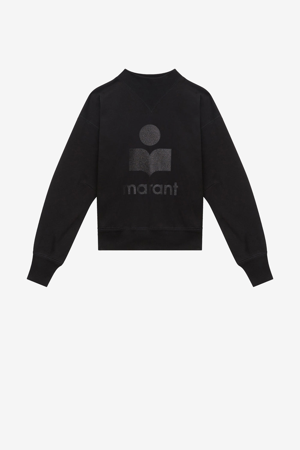 Sudadera con logo y cuello alto moby - Negro - Woman - 1