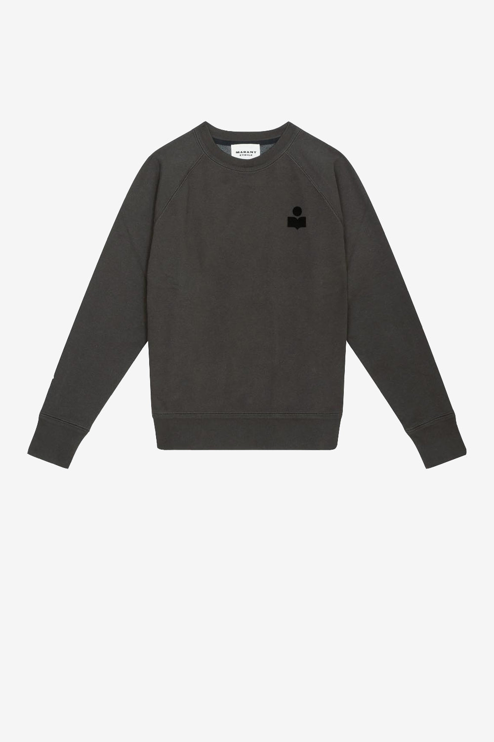 Felpa milla in cotone con logo - Nero lavato - Woman - 1