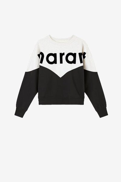 Sweatshirt bicolore marant houston - Noir délavé - Woman - 1