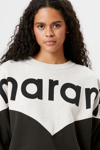 Sweatshirt bicolore marant houston - Noir délavé - Woman - 3