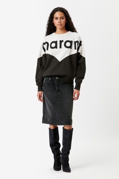 Sweatshirt bicolore marant houston - Noir délavé - Woman - 2