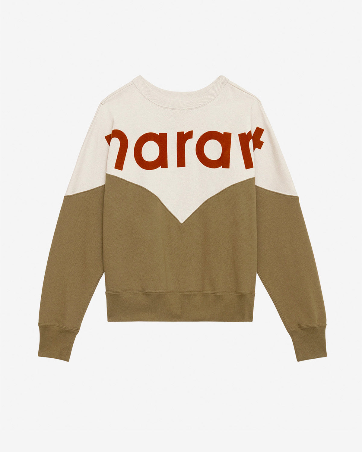 Houston スウェットシャツ Woman Ecru-dark khaki 1