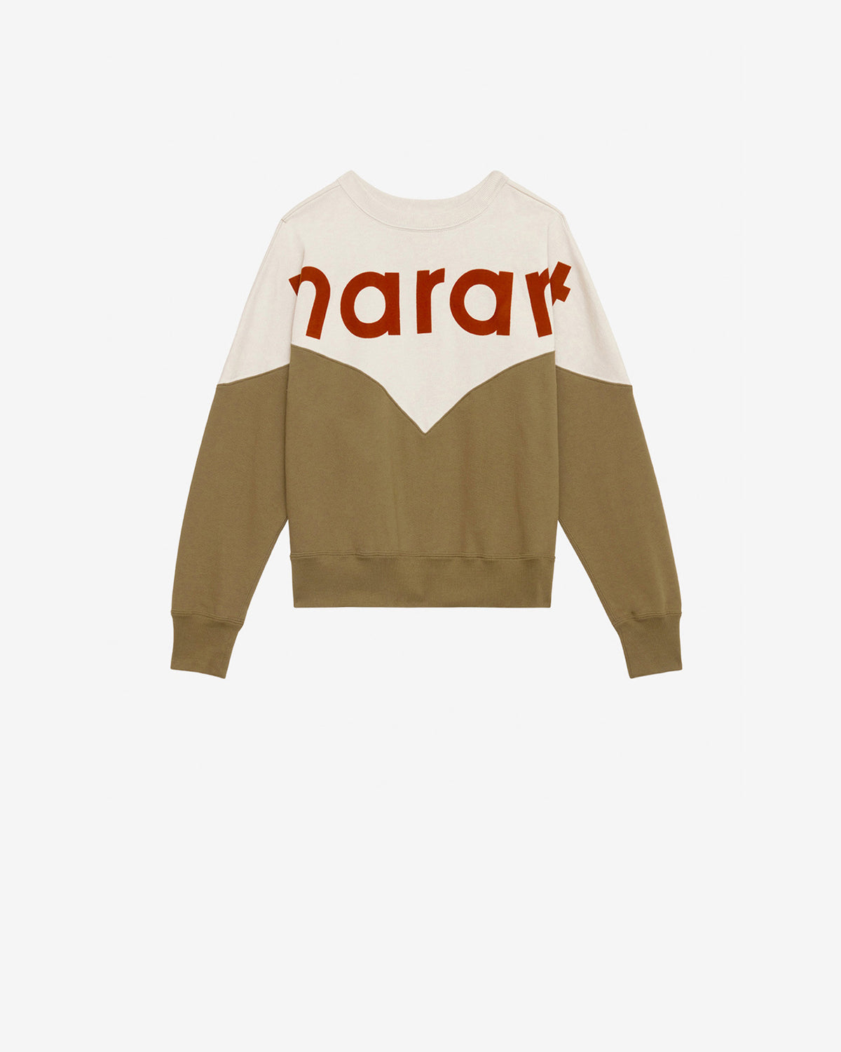 Houston スウェットシャツ Woman Ecru-dark khaki 1
