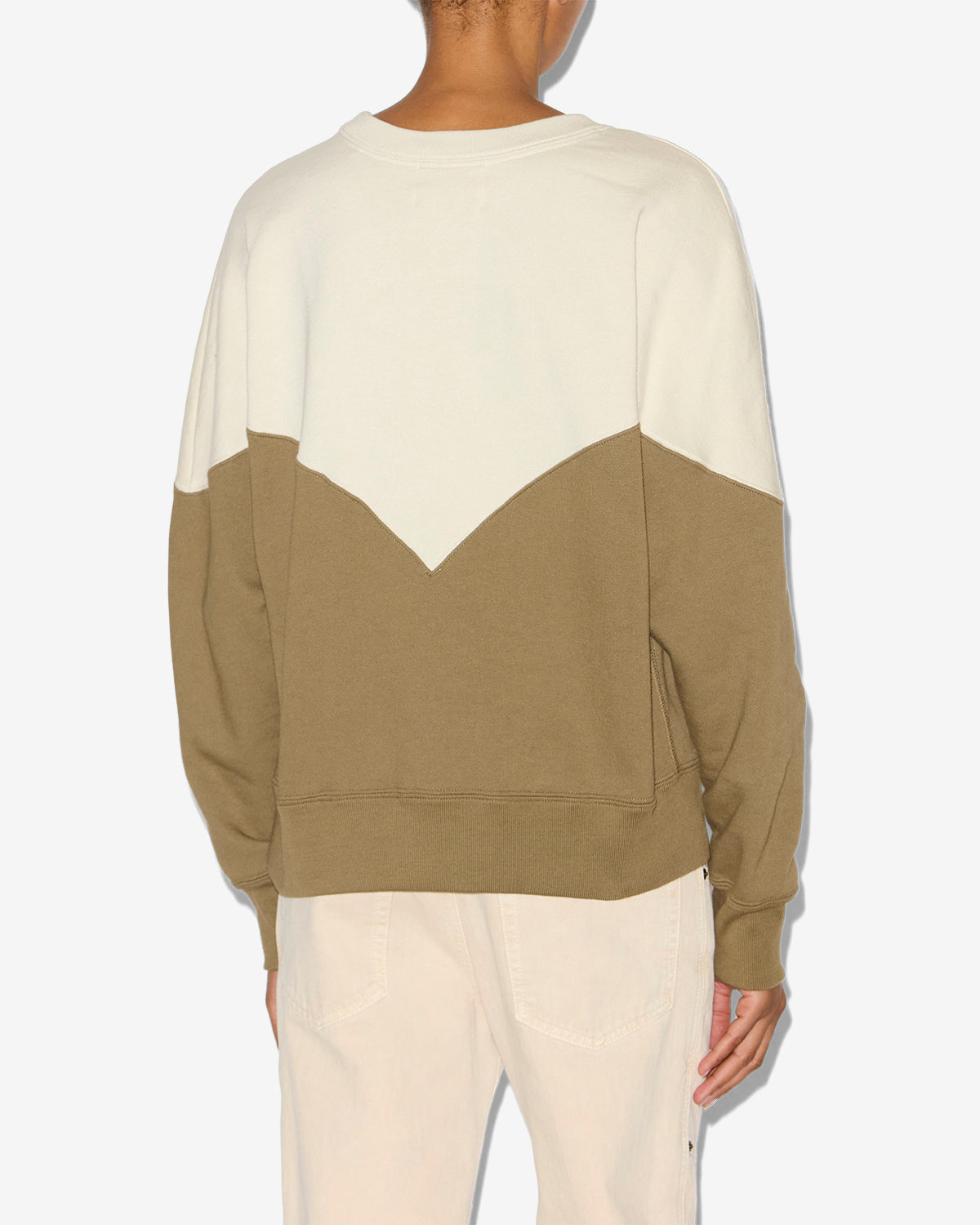 Houston スウェットシャツ Woman Ecru-dark khaki 3