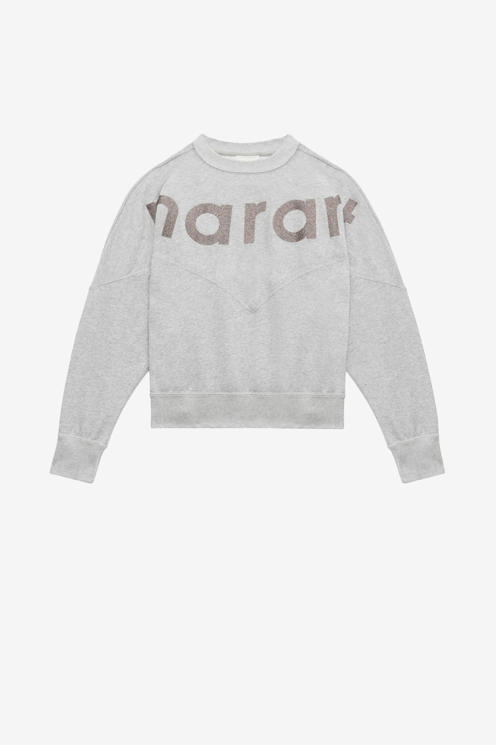 Felpa houston con logo in cotone - Gray-silver - Woman - 1