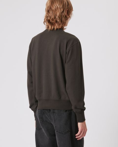 Baumwoll-sweatshirt mike mit logo Man Schwarz gewaschen 3