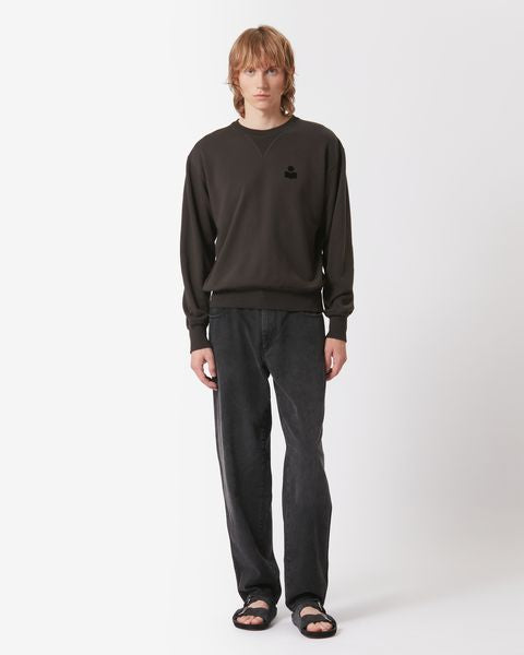 Baumwoll-sweatshirt mike mit logo Man Schwarz gewaschen 4
