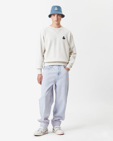 Sweatshirt logo mike Man Écru 4