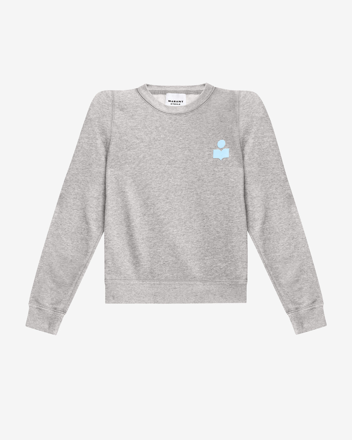 Felpa prissa con logo Woman Gray-ice blue 1