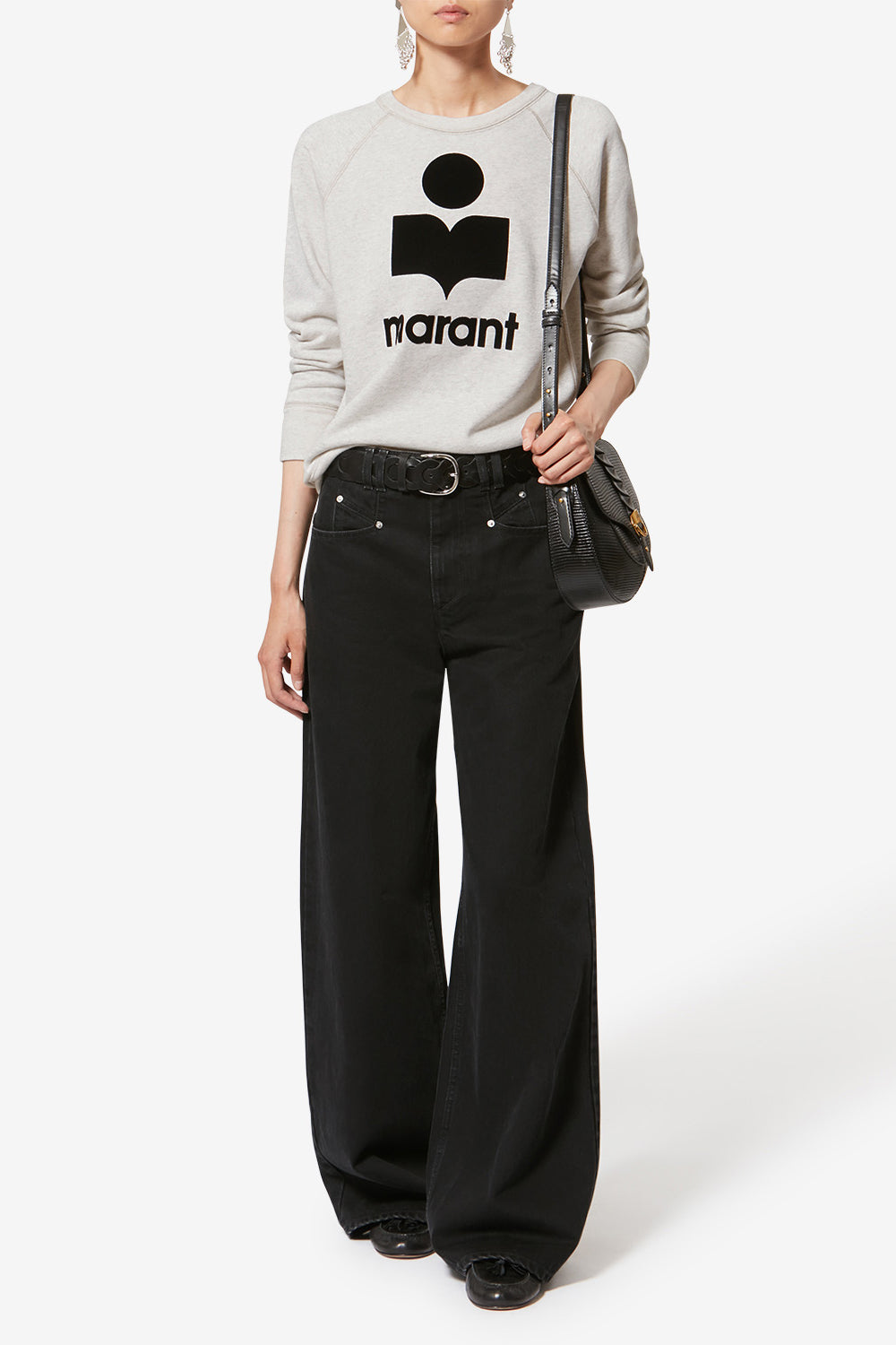 Sweatshirt en coton à logo millyny - Écru - Woman - 2