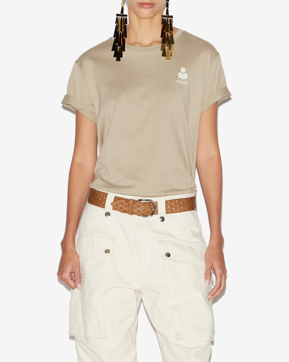 애비 티셔츠 Woman Light khaki 5