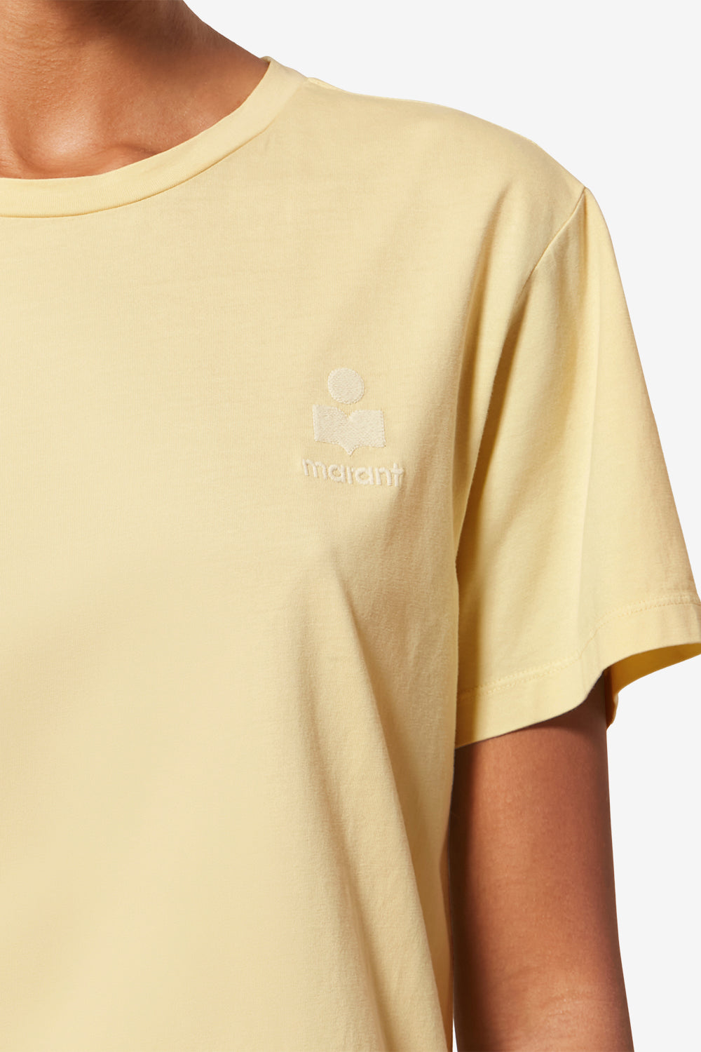 Aby short-sleeve cotton t-shirt - Butter-ecru - Woman - 3