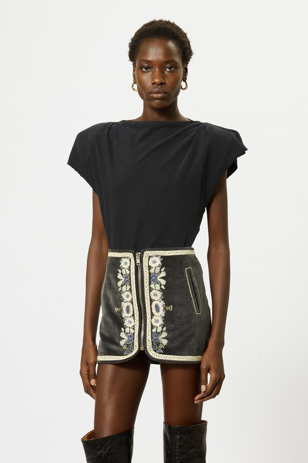 Sebani アシンメトリー 半袖tシャツ - 黒 - Woman - 8