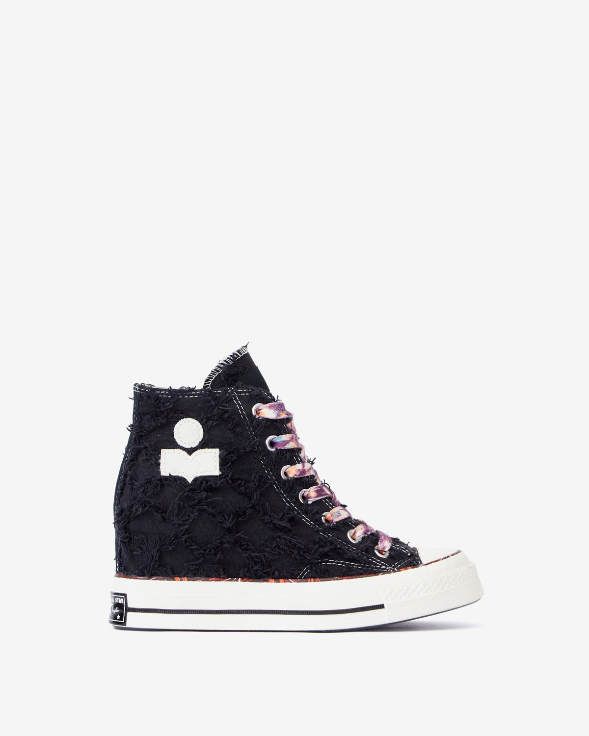 CHUCK WEDGE BK SNEAKERS Woman raven egret black | ISABEL MARANT