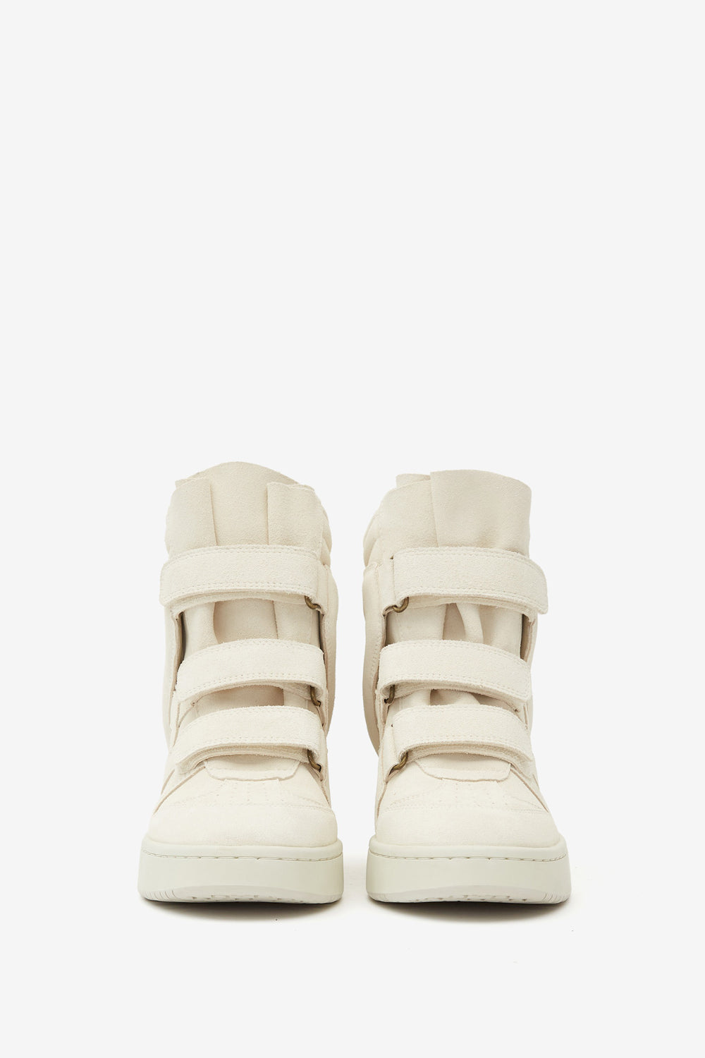 Im3 high-top leather wedge sneakers - Chalk - Woman - 4
