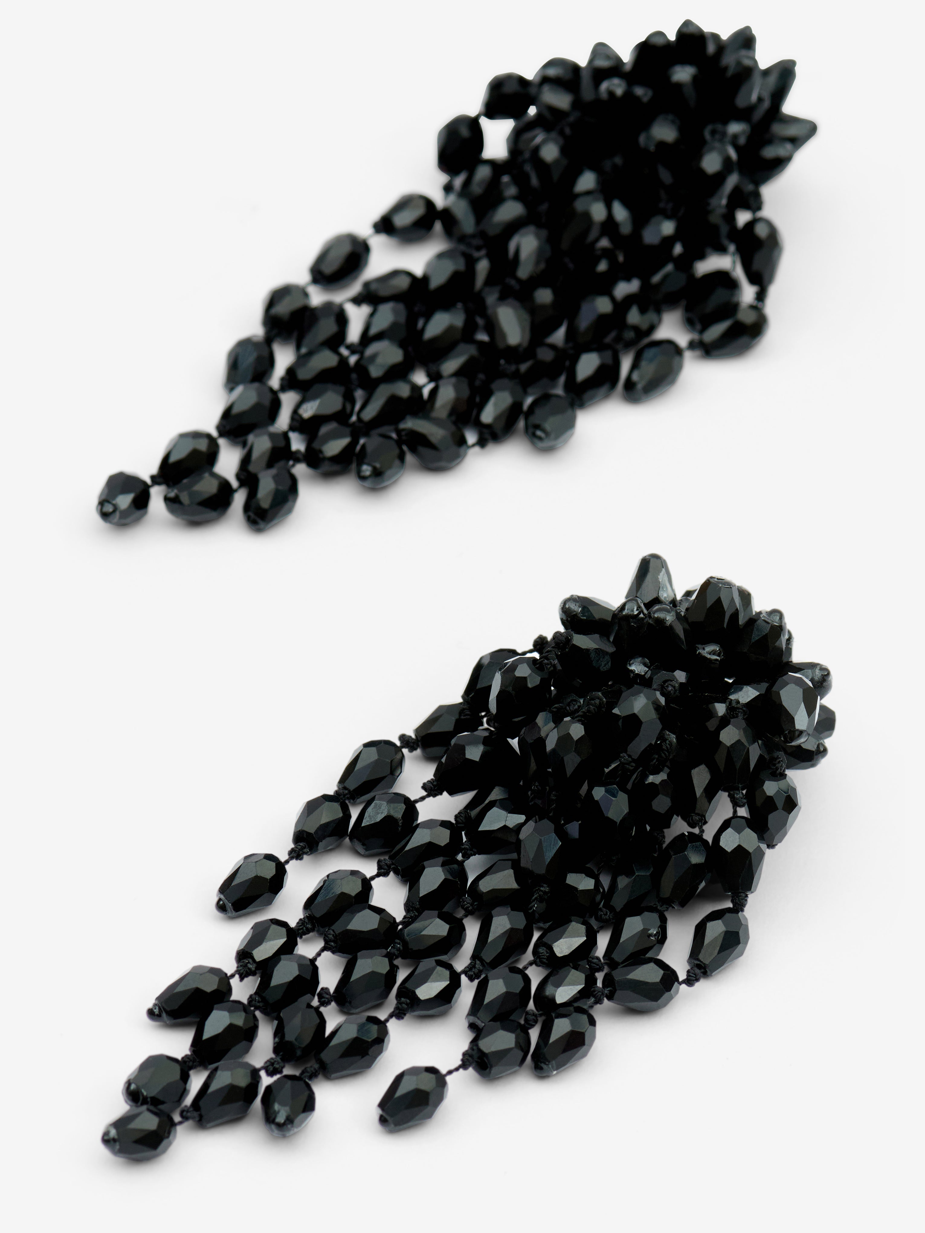 Orecchini hanabi Woman Black and silver 1