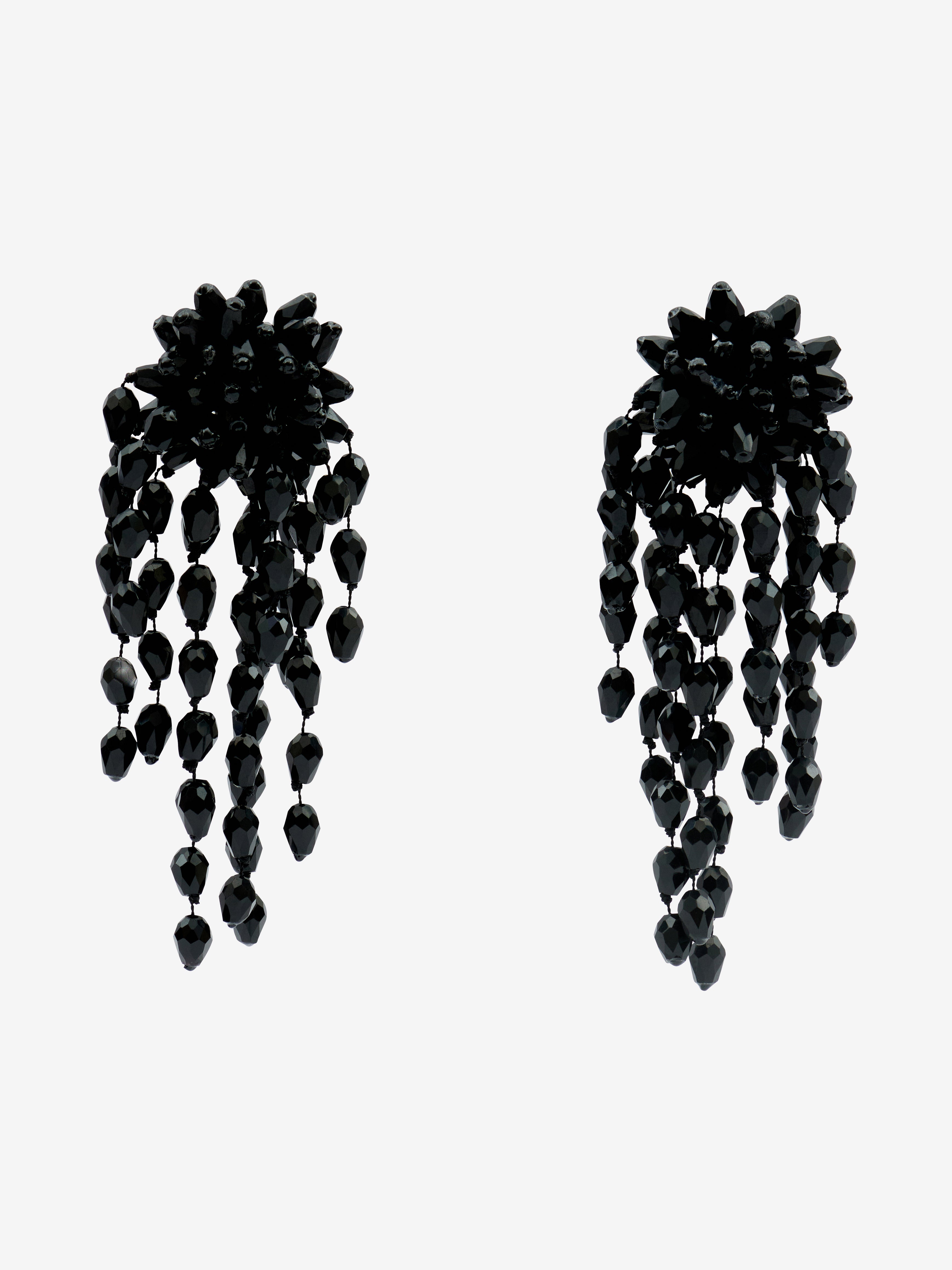 Orecchini hanabi Woman Black and silver 2