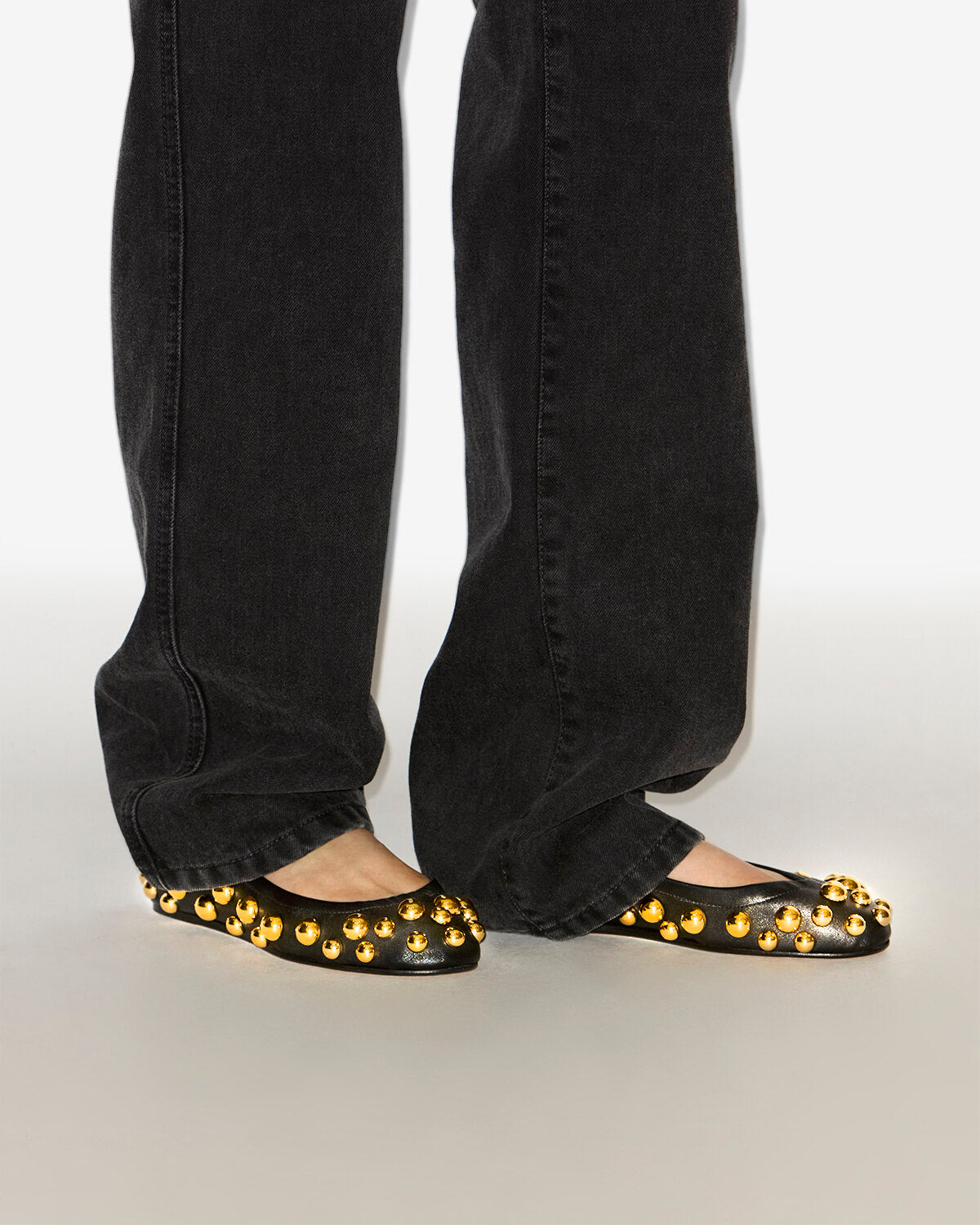 Belna ballet flats Woman Black and gold 5