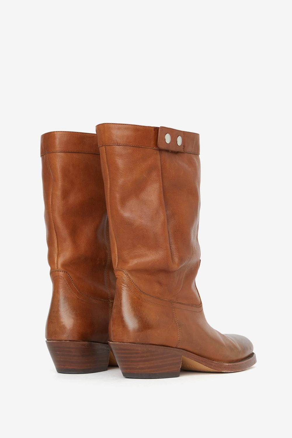 Ademe レザー バイカースタイルブーツ - Havana - Woman - 2