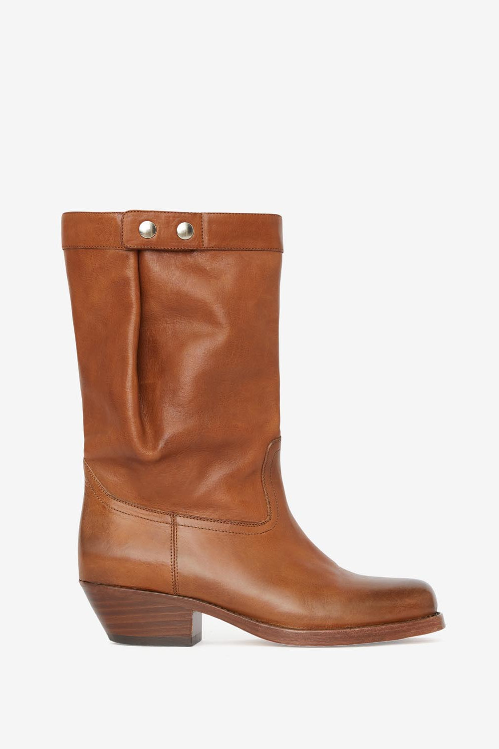 Ademe レザー バイカースタイルブーツ - Havana - Woman - 1