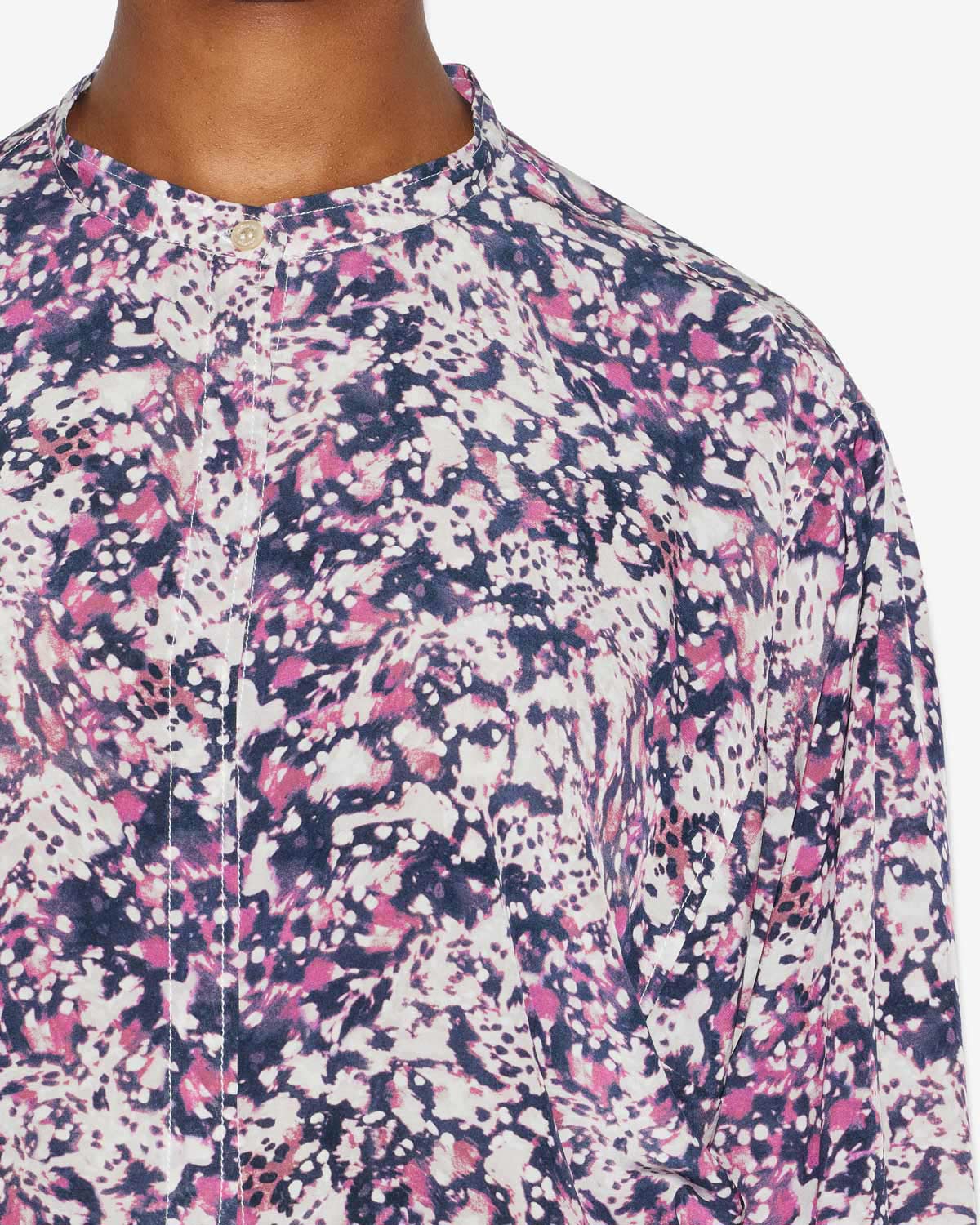 Catchell blouse Woman Ecru-purple 2