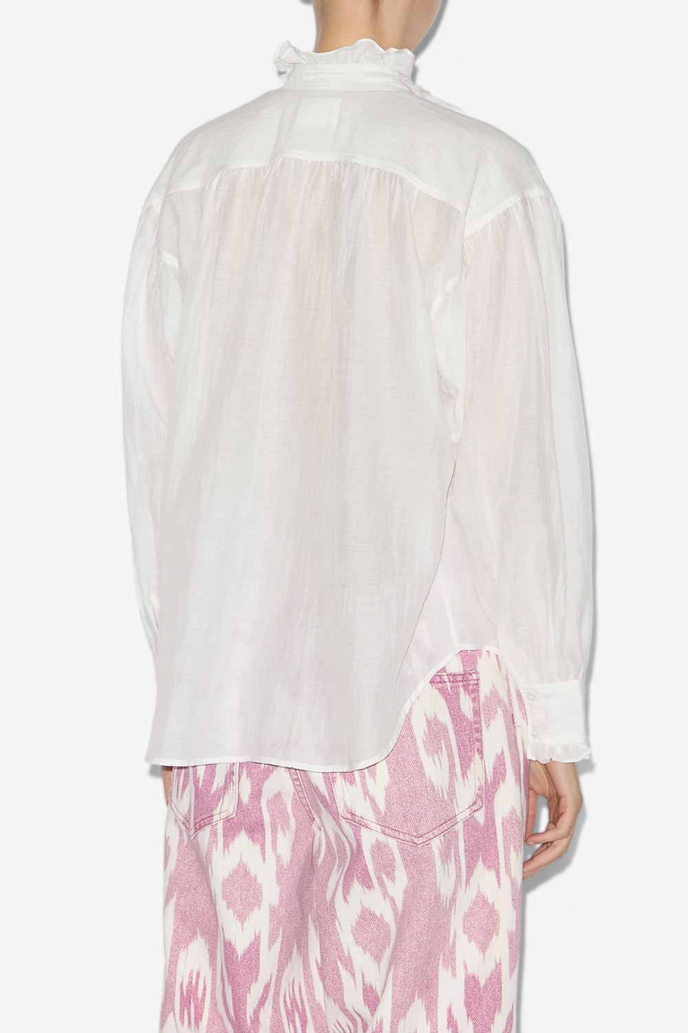 Pamias ruffled top - White - Woman - 5