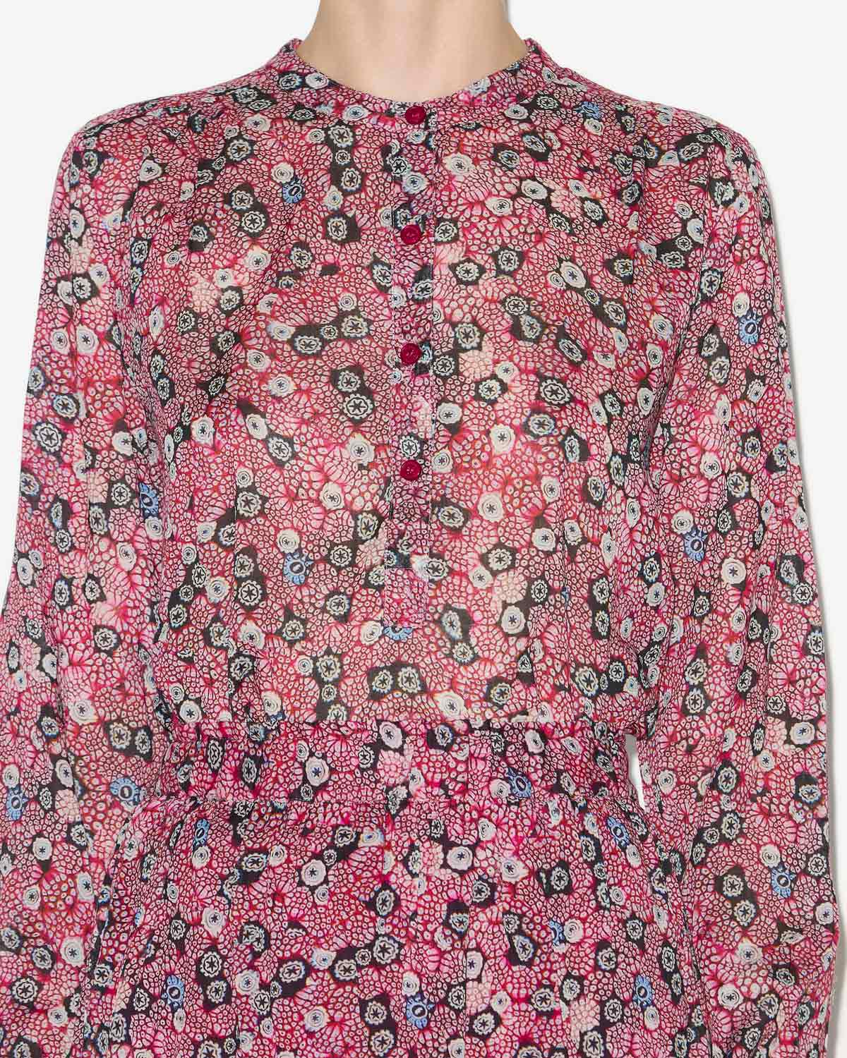 Blusa maria Woman Raspberry-black 2