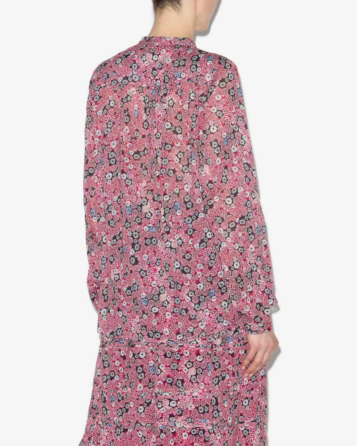 Blusa maria Woman Raspberry-black 3