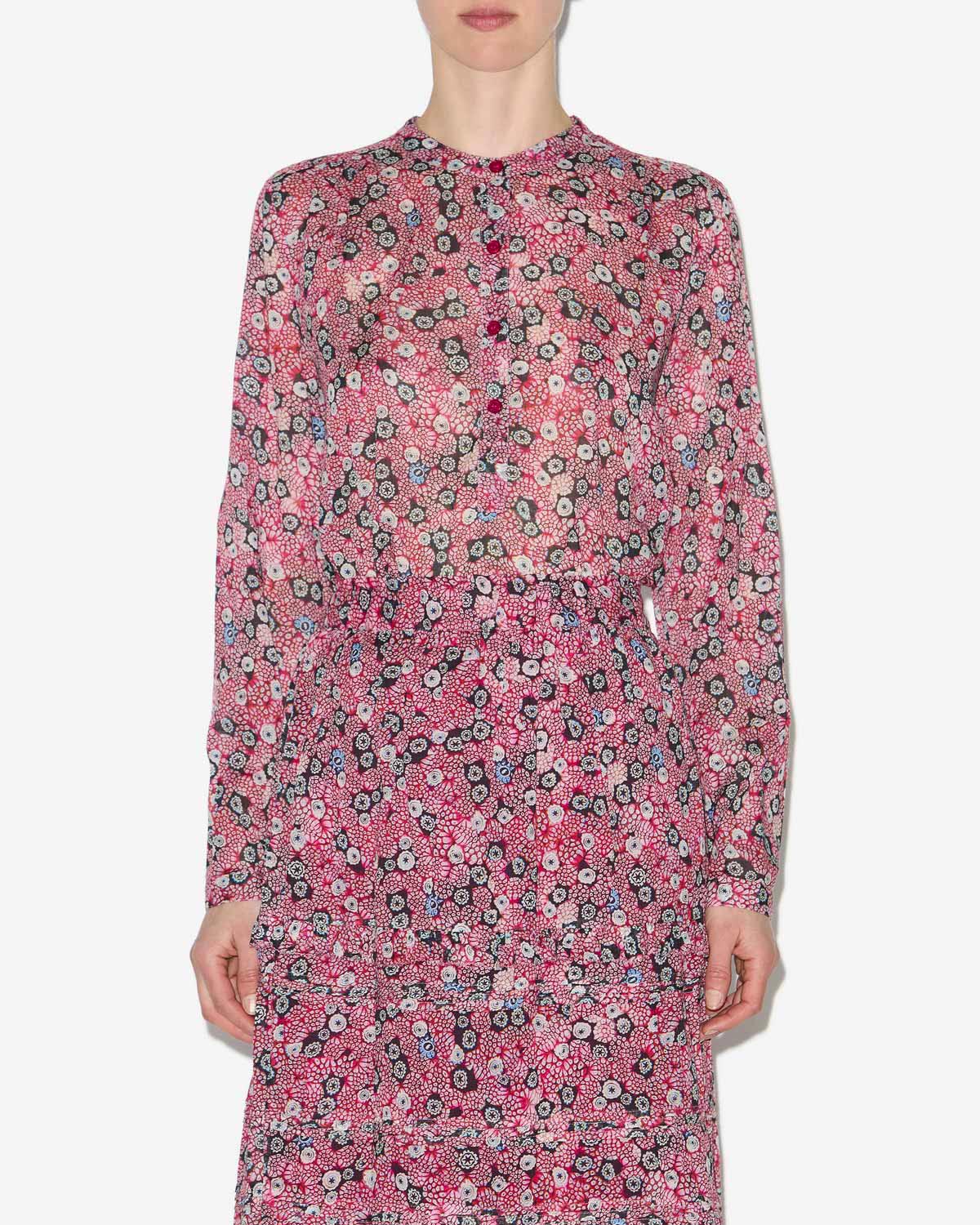 Blusa maria Woman Raspberry-black 5