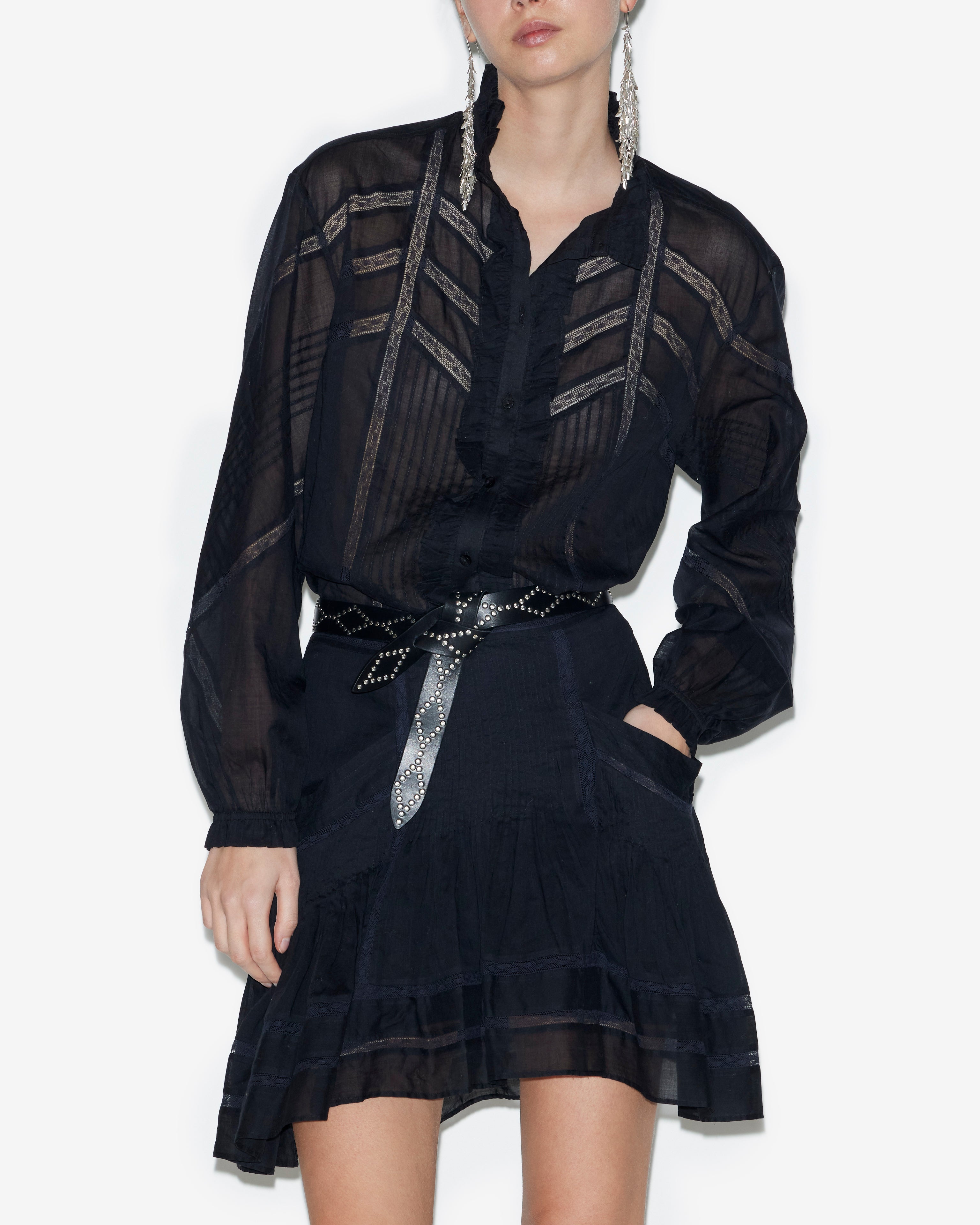 Blouse gaia Woman Noir 5