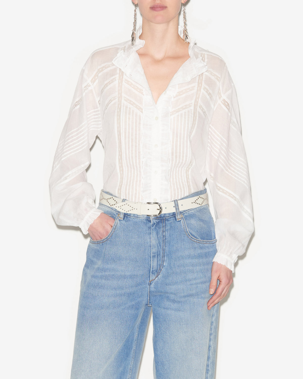 Bluse gaia Woman Weiß 5