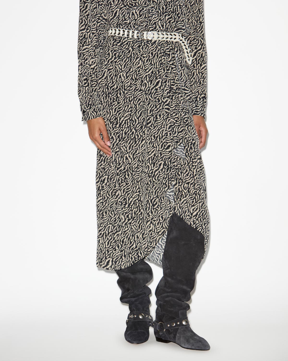 Vanille skirt Woman Ecru and black 5