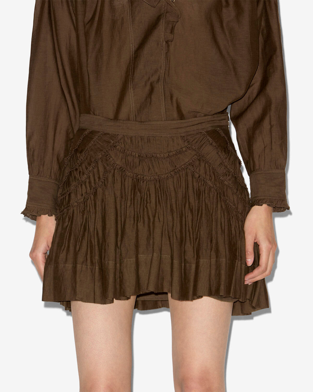 Falda ceola Woman Dark khaki 5