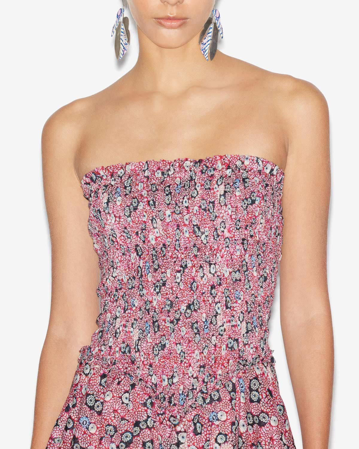 Anka dress Woman Raspberry-black 2