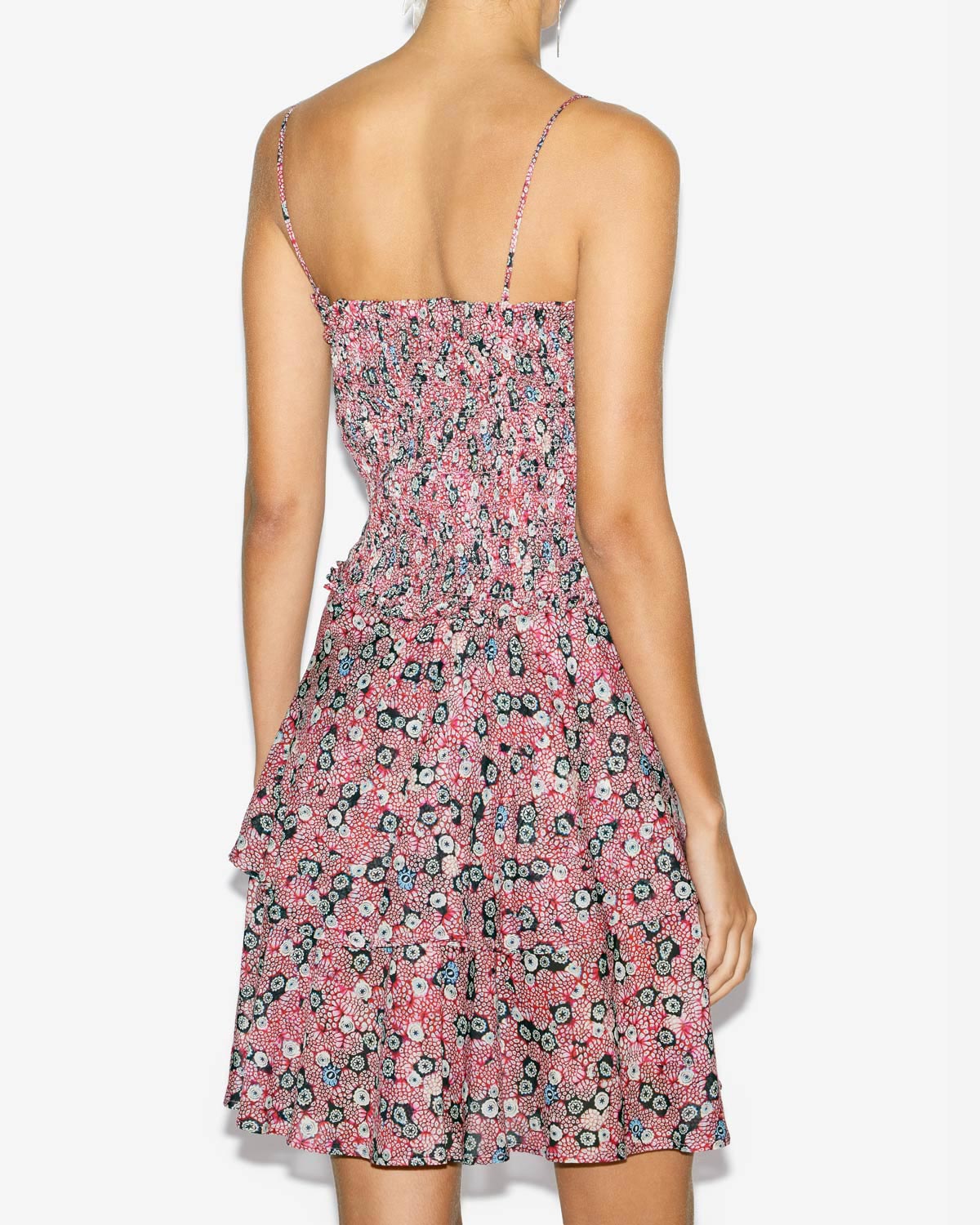 Anka dress Woman Raspberry-black 3