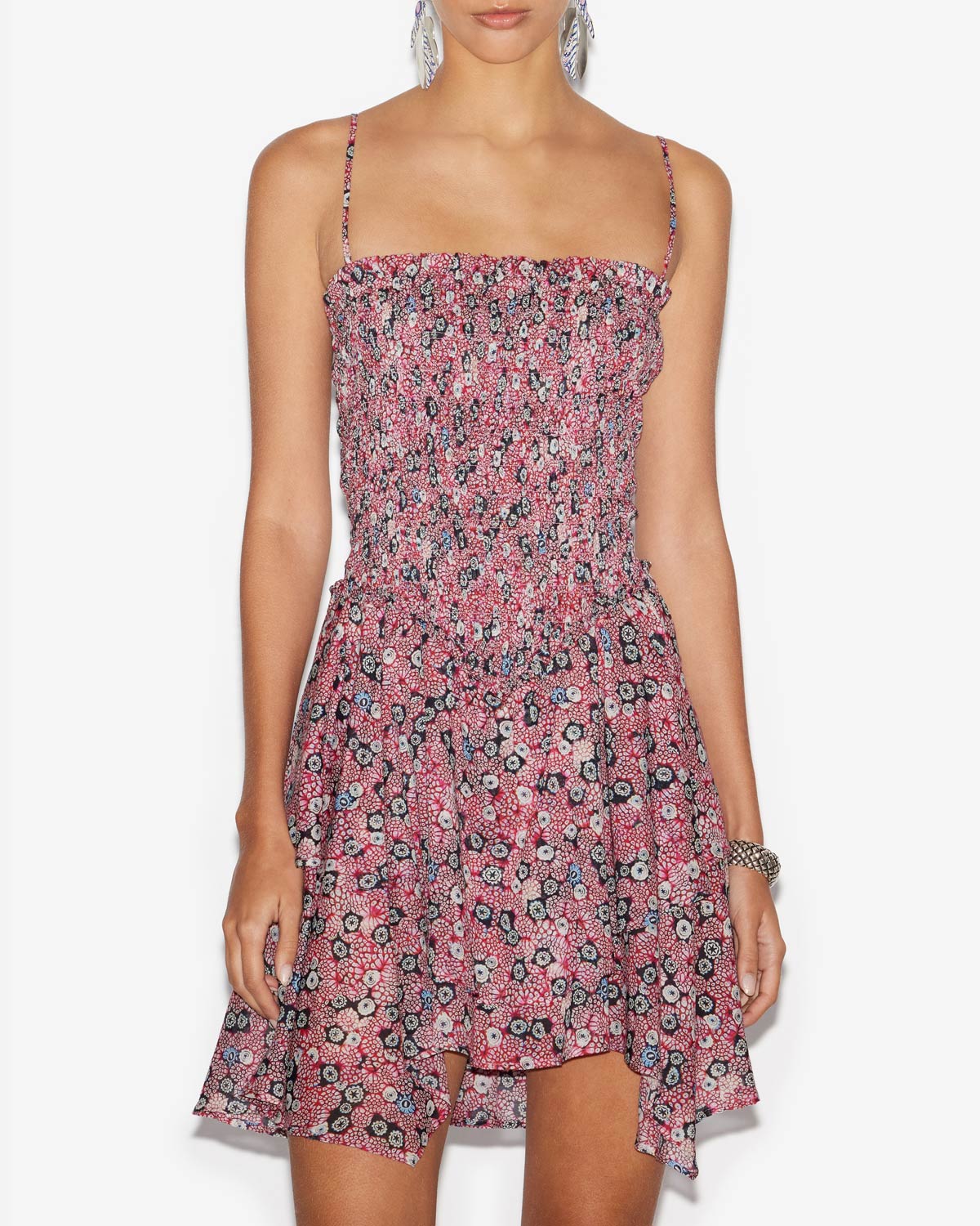 Anka dress Woman Raspberry-black 5