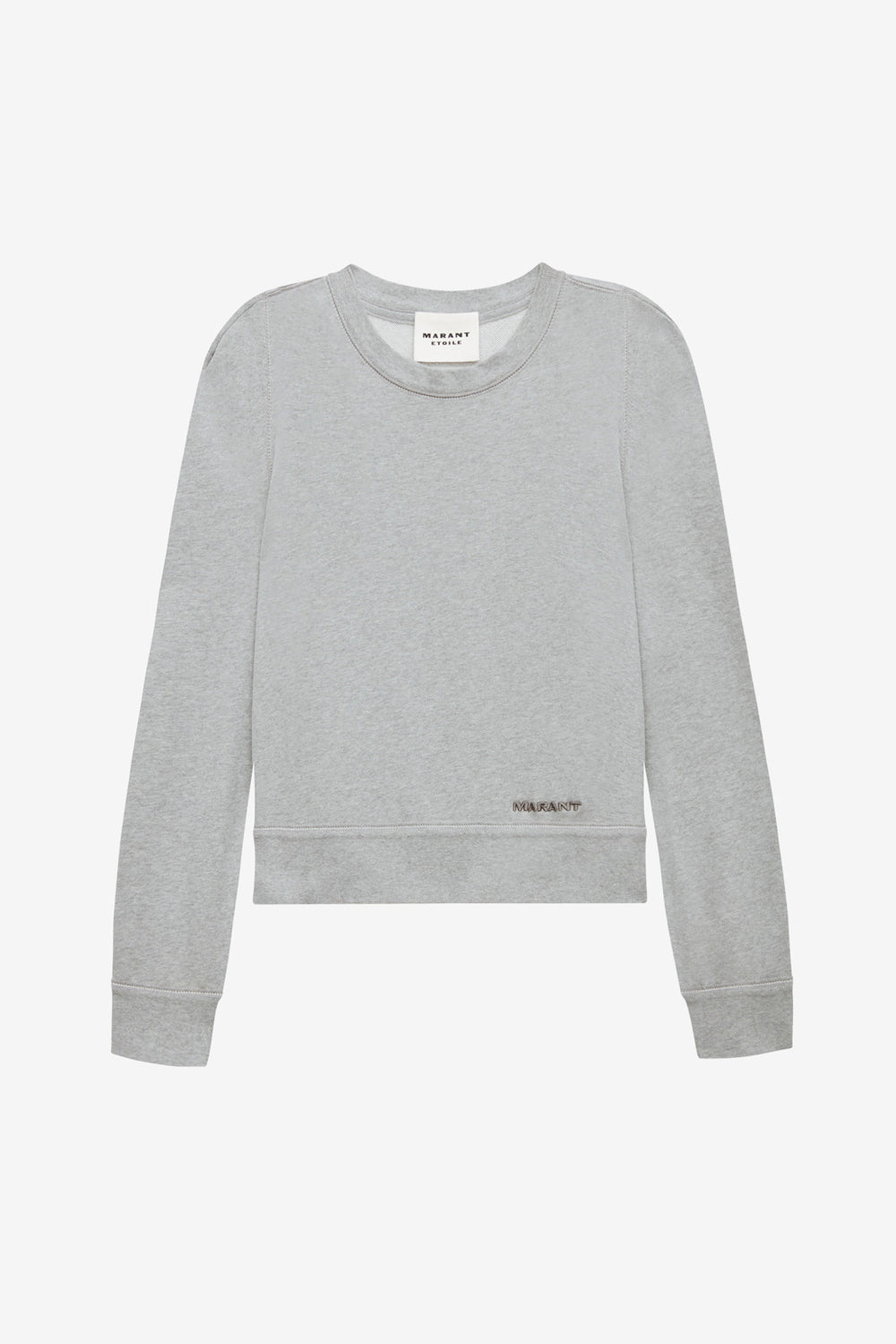 Sweatshirt prissa en coton à épaules structurées - Gris - Woman - 1