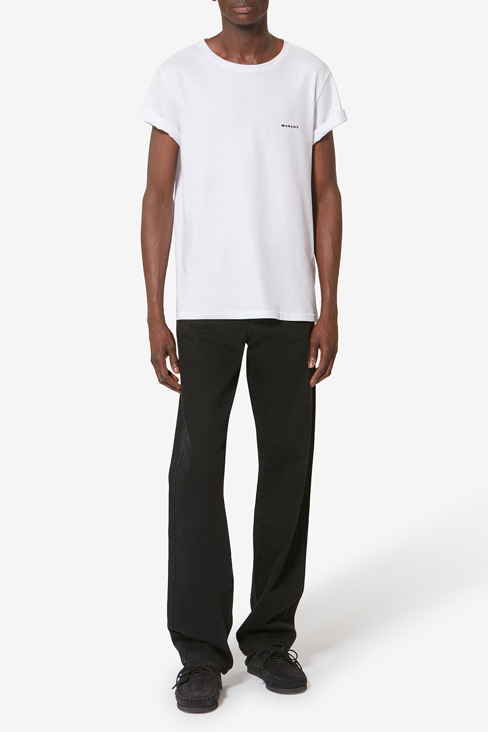 Zafferh short-sleeve plain-colored cotton t-shirt - White - Man - 2