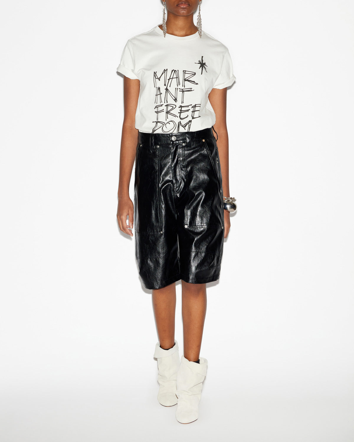 T-shirt zoeline Woman Blanc 4